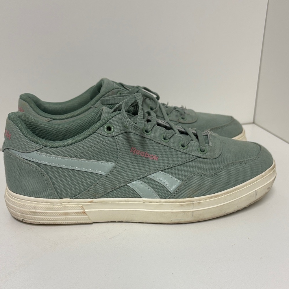 Reebok Sage Green Low-Top Canvas Sneakers